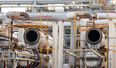 Repair work on the unit heat exchangers