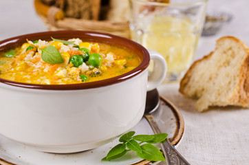 Soup with pasta