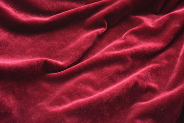 Fototapeta na wymiar beautiful burgundy velvet, material, texture, background