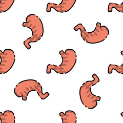 Human organs flat pattern