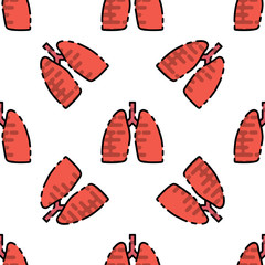 Human organs flat pattern