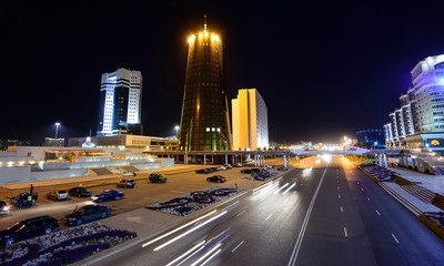 Fototapeta na wymiar Astana at dusk