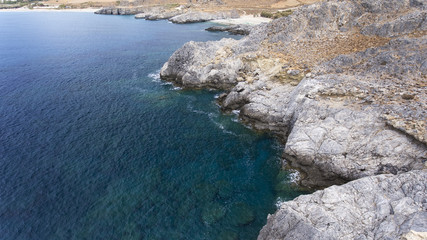 Beautiful view of cliffs at seashore