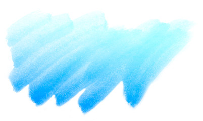 Abstract blue watercolor on white background.This is watercolor splash.It is drawn by hand.