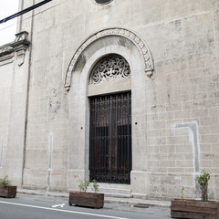 Fototapeta na wymiar Door of manila metropolitan cathedral-basilica, intramuros philippines