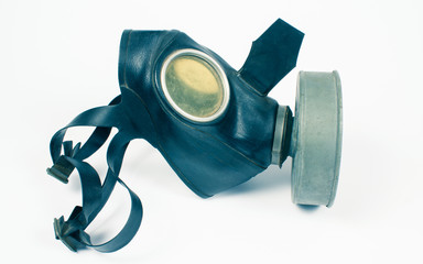 Vintage german civilian gas mask. WWII.
