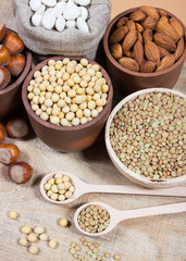 Natural products containing plant proteins.