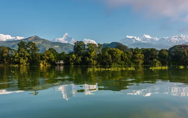  Fewa Lake and the Annapurna range in Pokhara, Nepal © Thomas Dutour
