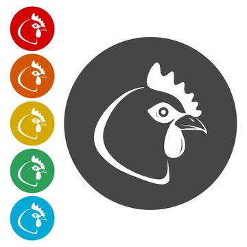 Chicken head icon 