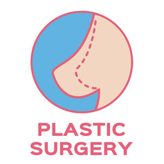 breast icon vector , plastic surgery