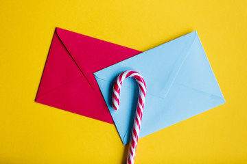 christmas envelopes with lolipop