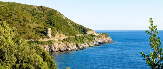 Fotobehang Cap Corse, Ancient Guard tower. © Mor65_Mauro Piccardi
