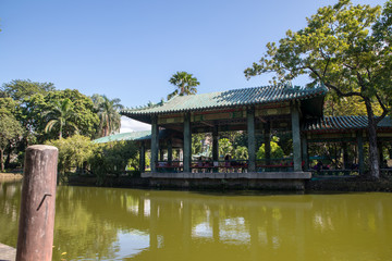 Chinese garden at Rizal park in Metro Manila, Philippines