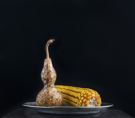 Pumpkin and a corn © pirke