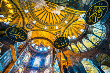 Hagia Sophia mosque, Istanbul, Turkey.