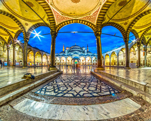 La Mosquée Bleue, (Mosquée Sultanahmet), Istanbul, Turquie.