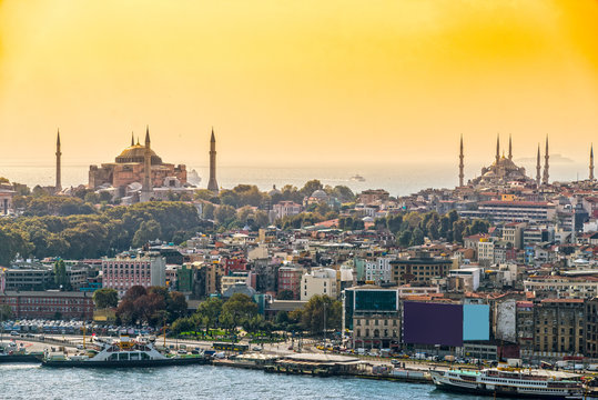 Istanbul, Sultanahmet skyline, Turkey.