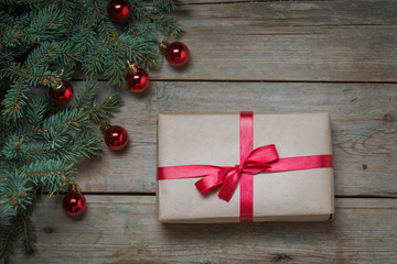 Christmas background with decorations