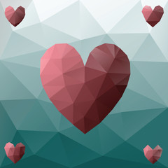 Low poly heart