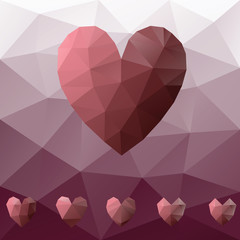 Low poly heart