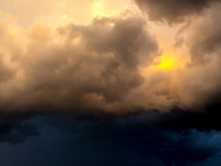 Obraz premium The white clouds.