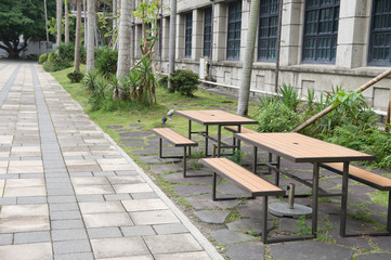 Table and Chair of Coffee Cafe