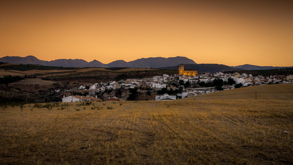 Alhama de Granada, Southern Spain at sunset