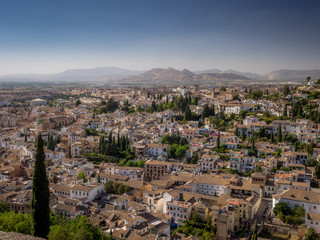 Fototapeta na wymiar A view of the city of Granada, Spain