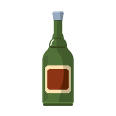 liquor drink bottle icon vector illustration graphic design