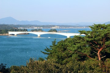 天草五橋　4号橋が見える風景