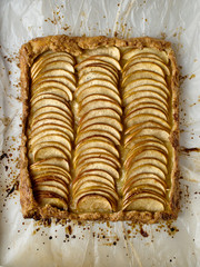 rustic french baked apple galette