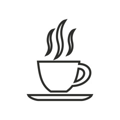 Coffee cup - vector icon.
