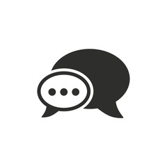 Chatting - vector icon.