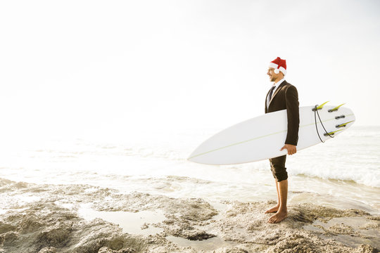 Santa Business Surfist