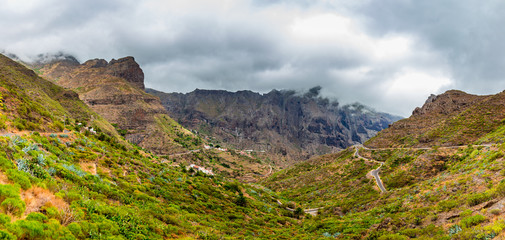 Curvy Roads leading to Masca - Tenerife, Canary Islands, Spain