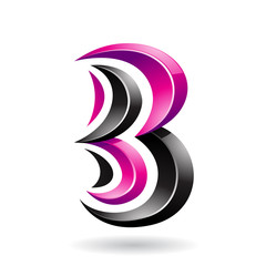 Obraz premium Colorful Abstract Symbol of Letter B