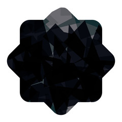 Polygonal figure icon. Geometric polygon and triangle theme. Vector illustration