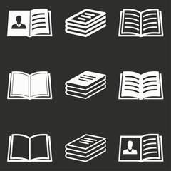 Book icon set.