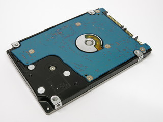 object isolated hard drive on a white background