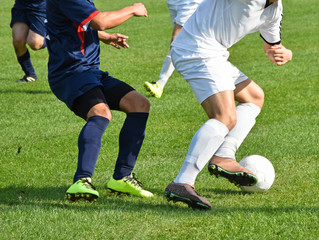 Fototapeta na wymiar Soccer players in action