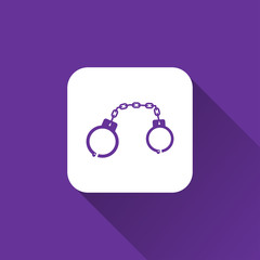 Obraz premium handcuff icon. flat style