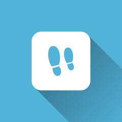 footprint icon. flat style