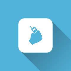 mobile phone icon. flat style