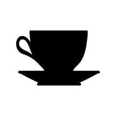 Coffee cup silhouette icon vector illustration graphic design