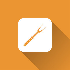 fork icon. flat style