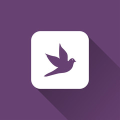 dove icon. flat style