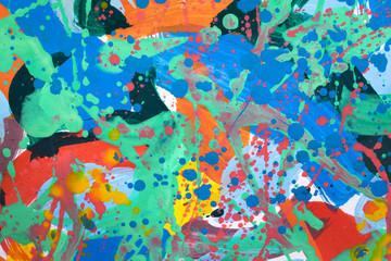 Fototapeta na wymiar Close up of colorful simply abstract painting