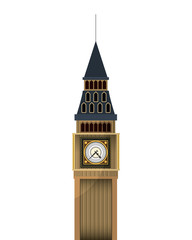 big ben clock icon vector illustration graphic design