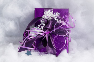 Purple christmas gift