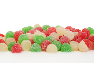 pile of christmas gum drop candy